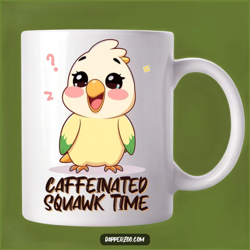Funny Kawaii Parrot Mimic Mug: A Hilarious Gift for Talkative Friends!
