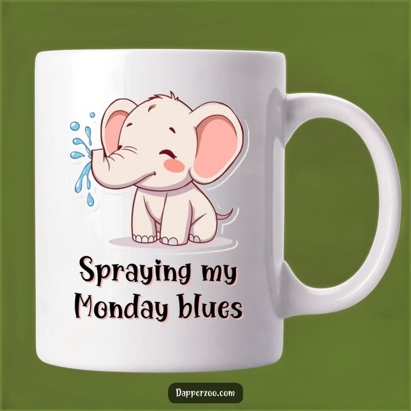 Funny Kawaii Elephant Spraying Water Mug - Joyful & Humorous Gift Idea