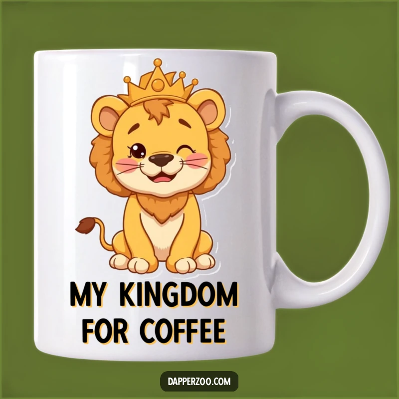 Funny Lion King Cub Mug - Silly King Pose Gift for Animal Lovers