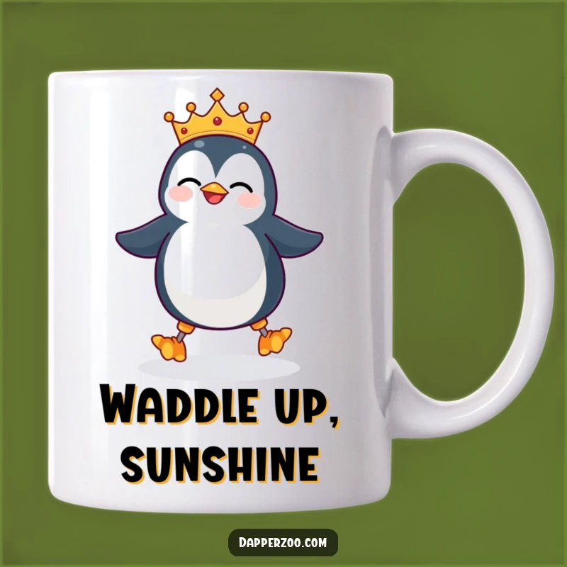 Funny Penguin Stilts Mug - Regal Comedy for a Wobbly Good Time Gift