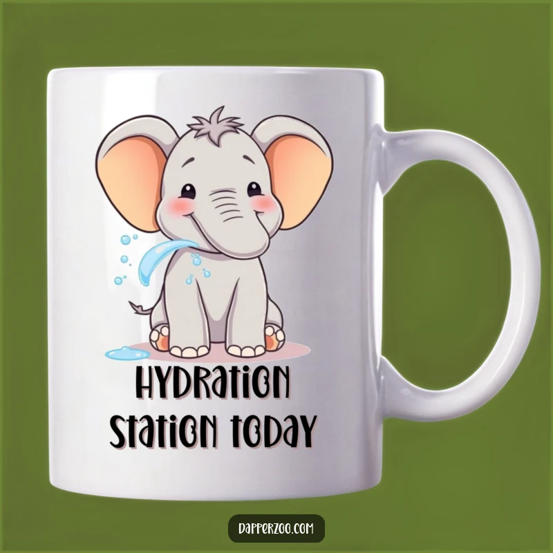 Funny Elephant Watering Fun Mug - Joyful Trunk Spray Gift for Elephant Lovers