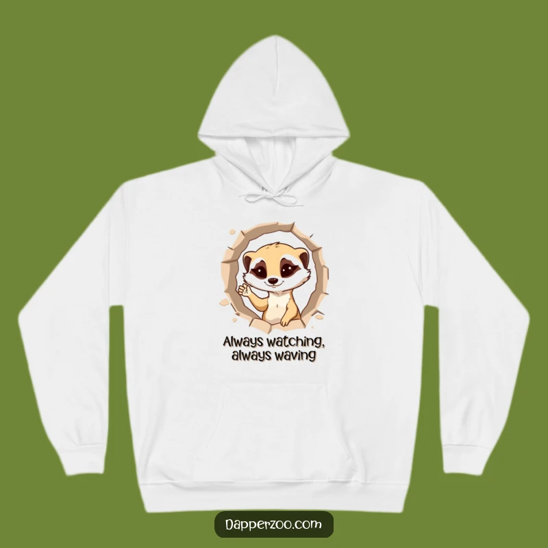 Funny Meerkat Hoodie: Cozy Mischievous Character, Super Warm Funny Gift for Adventurers