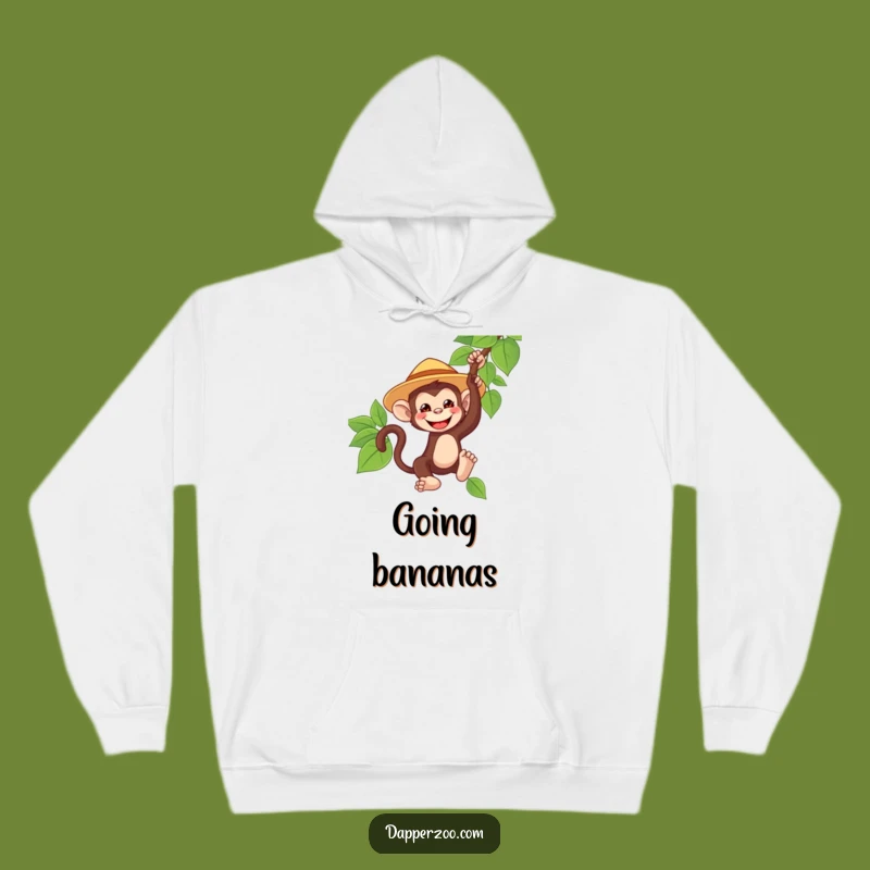 Funny Monkey Safari Hoodie - Cozy Up with Adventurous Primate Comfort
