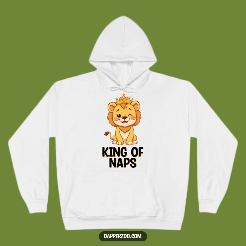 Funny Lion Cub Hoodie - Cozy King Pose Sweatshirt for Laughs