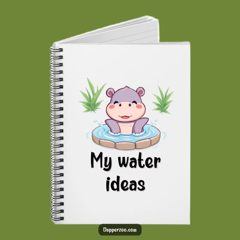 Funny Kawaii Hippo Splash Notebook: Jot Down Your Joyful Ideas!