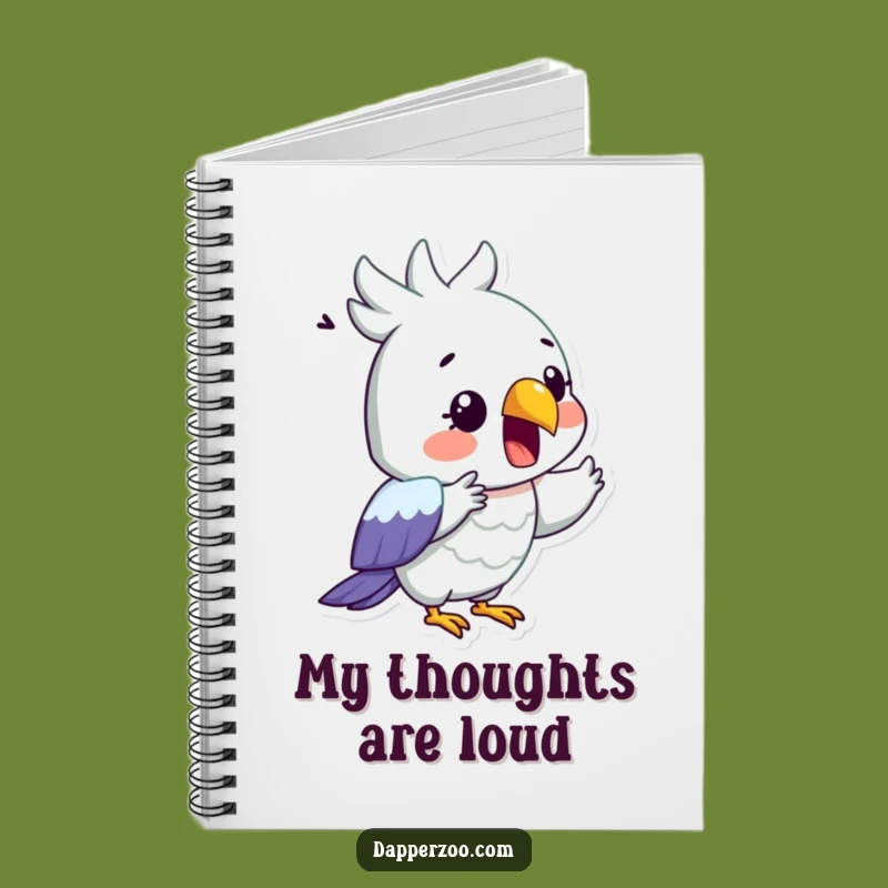 Funny Parrot Thoughts Notebook - Journal Your Drama with this Hilarious Bird