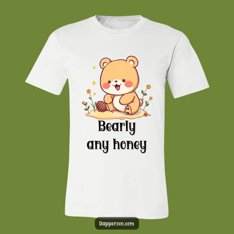 Funny Kawaii Bear Honey Dig T-Shirt: Wear Your Sweet Obsession!