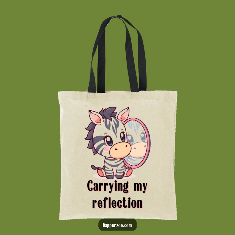 Funny Kawaii Zebra Surprise Tote Bag: Carry Your Amazement Everywhere!
