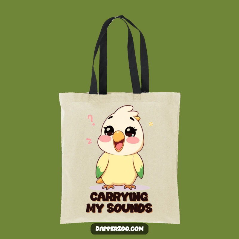 Funny Kawaii Parrot Mimic Tote Bag: Carry Your Chirpy Jokes!
